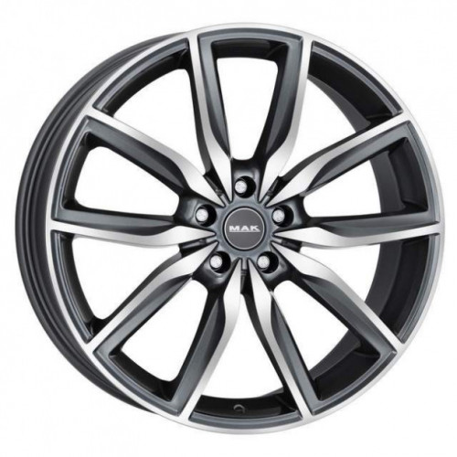 Mak Allianz W8 R20 PCD5x120 ET30 DIA72.6 gun metal mirror